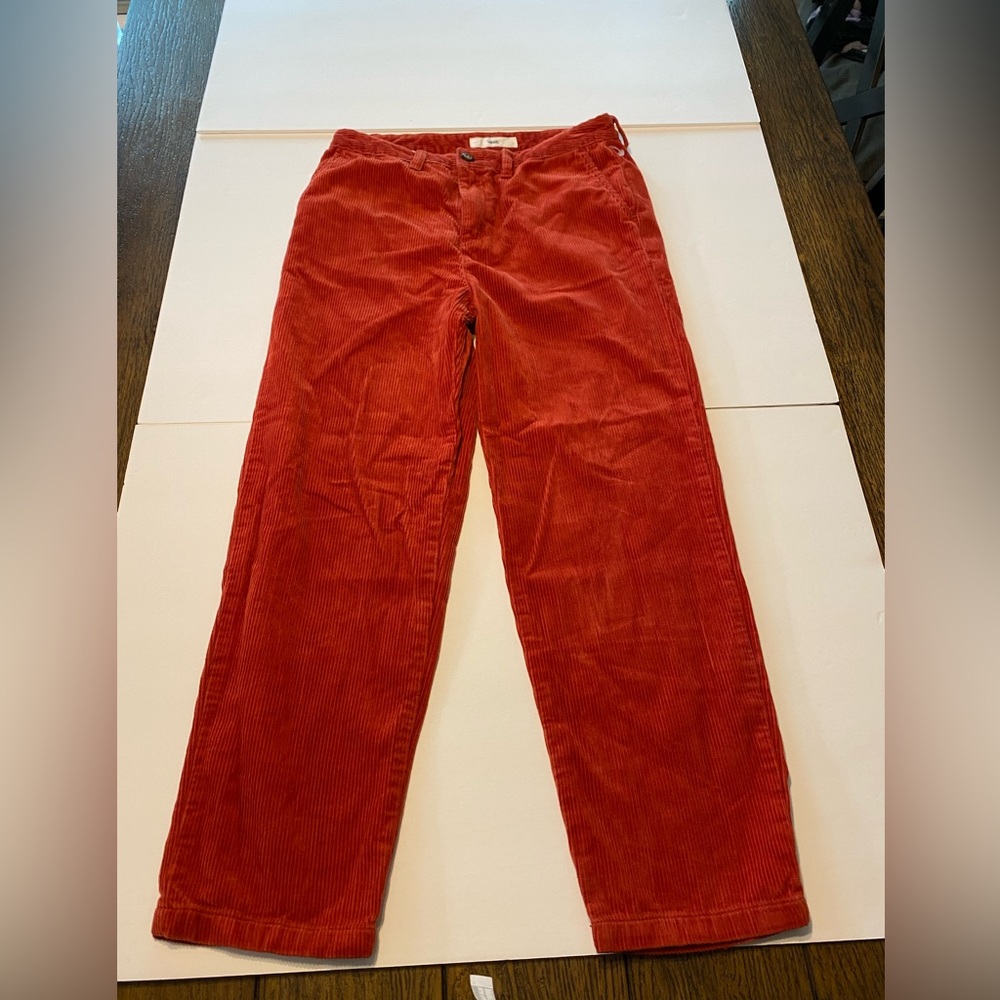 Vans red corduroy pants size 26 B1